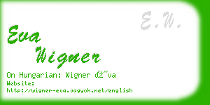 eva wigner business card